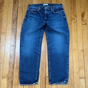 Moussy Women's Dark Blue Ankle Jeans